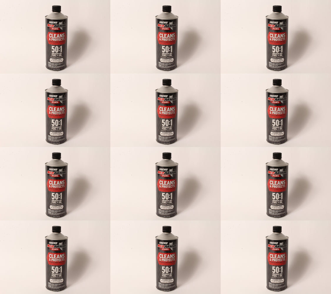 12 PK Echo 7450001 93 Octane Pre-Mixed Ethanol-Free 50:1 Red Armor Fuel