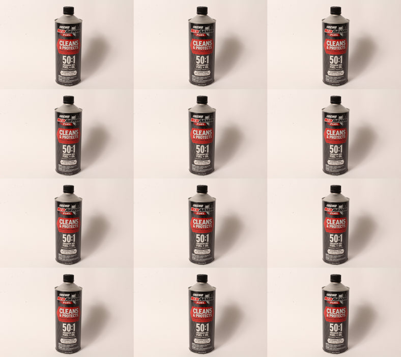 12 PK Echo 7450001 93 Octane Pre-Mixed Ethanol-Free 50:1 Red Armor Fuel