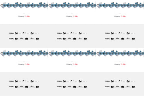 6 Pack Oregon 75EXJ072G PowerCut™ Saw Chain 20"
