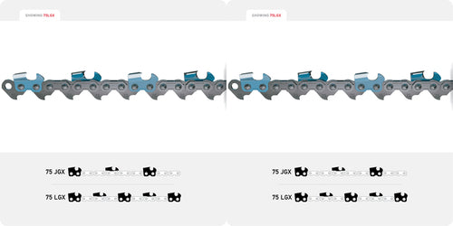 2 Pack Oregon 75JGX072G PowerCut™ Saw Chain 20"