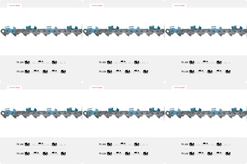 6 Pack Oregon 75JGX072G PowerCut™ Saw Chain 20"