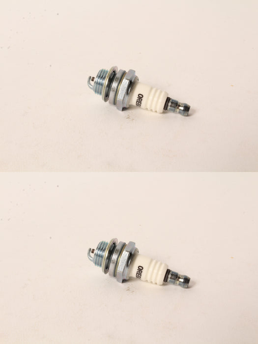 2 PK Oregon 77-307-1 Spark Plug Fits Champion RCJ6Y Bosch WSR5F NGK BPMR7A