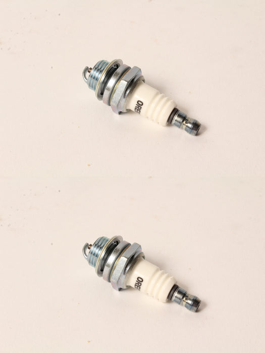 2 PK Oregon 77-307-1 Spark Plug Fits Champion RCJ6Y Bosch WSR5F NGK BPMR7A