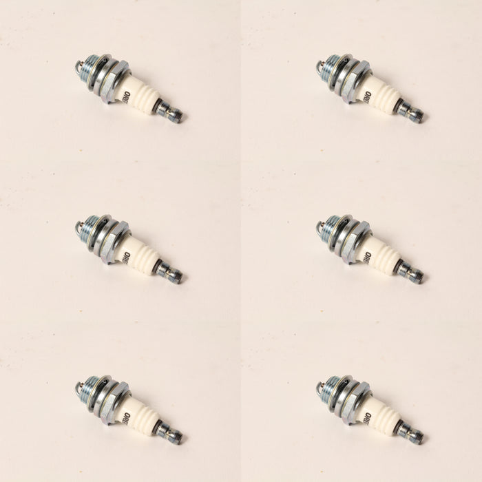 6 PK Oregon 77-307-1 Spark Plug Fits Champion RCJ6Y Bosch WSR5F NGK BPMR7A