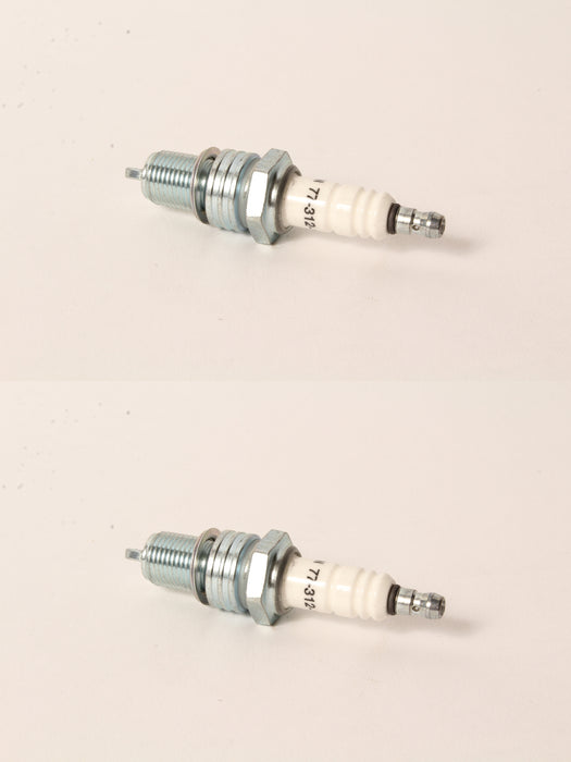 2 PK Oregon 77-312-1 Spark Plug Fits Champion RN9YC NGK BPR6ES Honda 98079-56846