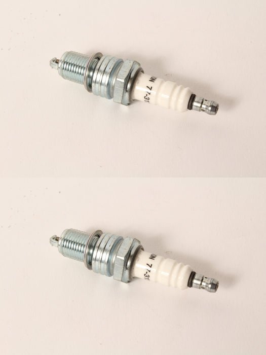 2 PK Oregon 77-312-1 Spark Plug Fits Champion RN9YC NGK BPR6ES Honda 98079-56846