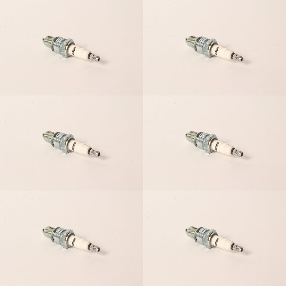 6 PK Oregon 77-312-1 Spark Plug Fits Champion RN9YC NGK BPR6ES Honda 98079-56846