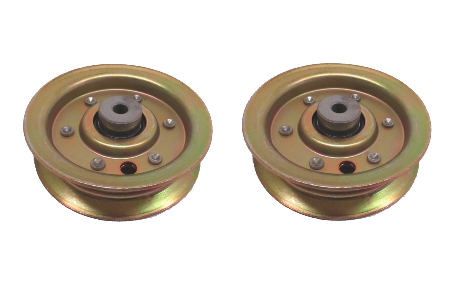 2 Pack Oregon 78-134 Flat Idler Pulley Fits John Deere AM124346