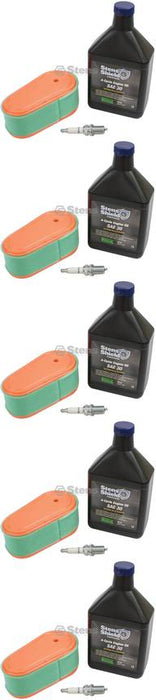 5 Pack Stens 785-529 Engine Maintenance Kit Fits B&S 5131