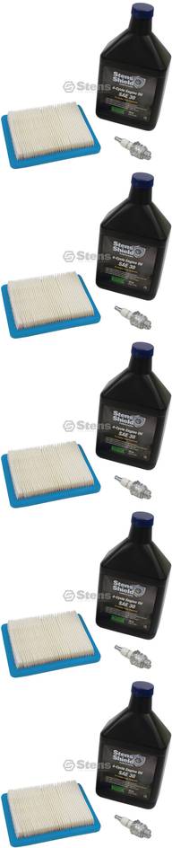 5 Pack Stens 785-535 Engine Maintenance Kit Fits B&S 5140B