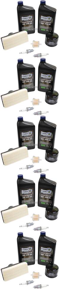 5 Pack Stens 785-682 Engine Maintenance Kit Contains 20W-50 Engine Oil