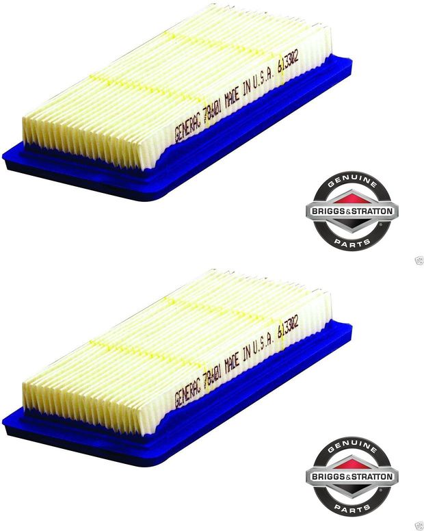 2 Pack Genuine Briggs & Stratton 78601GS Air Filter Fits 078601GS 078601 Generac