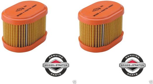 2 Pack Genuine Briggs & Stratton 790166 Air Filter OEM