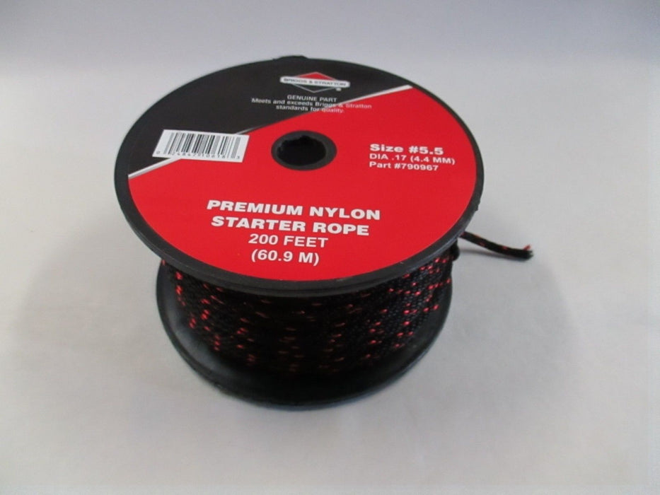 Genuine Briggs & Stratton 790967 200' #5.5 Premium Nylon Starter Rope Spool OEM