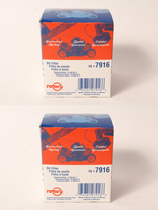 2 Pack Oil Filter Fits Kohler 12-050-01-S JD AM125424 GY20577 2720396 68140