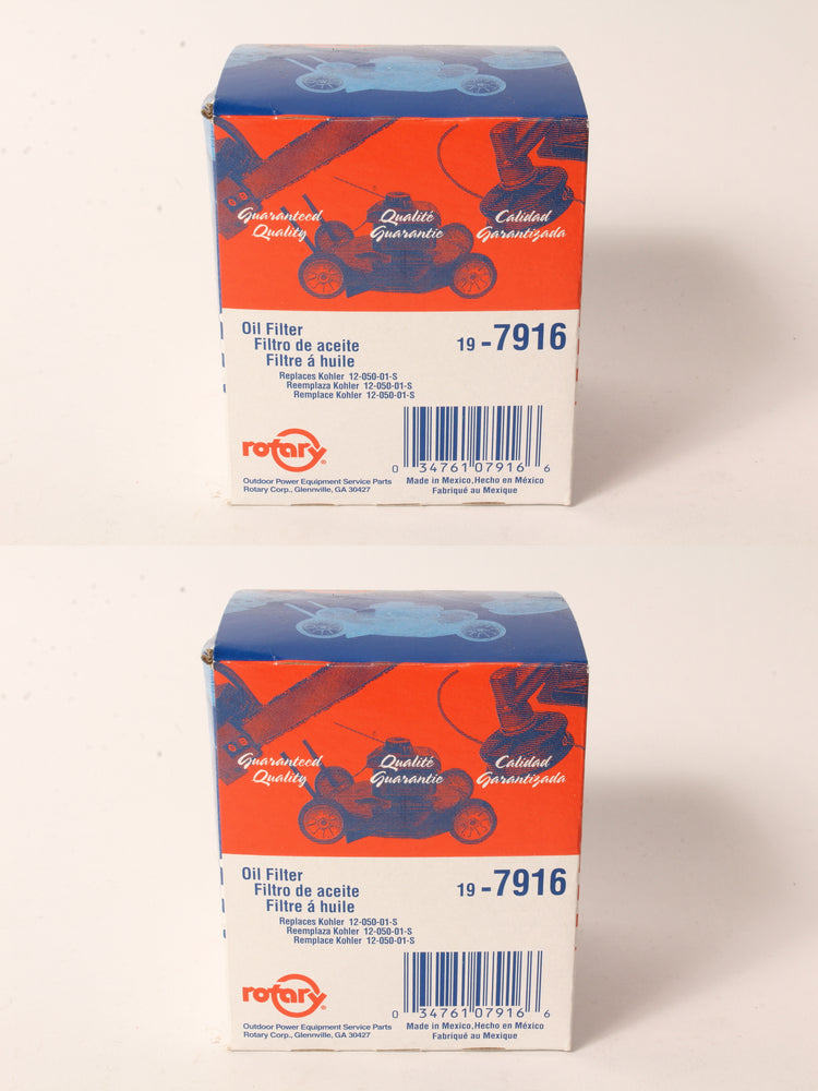 2 Pack Oil Filter Fits Kohler 12-050-01-S JD AM125424 GY20577 2720396 68140
