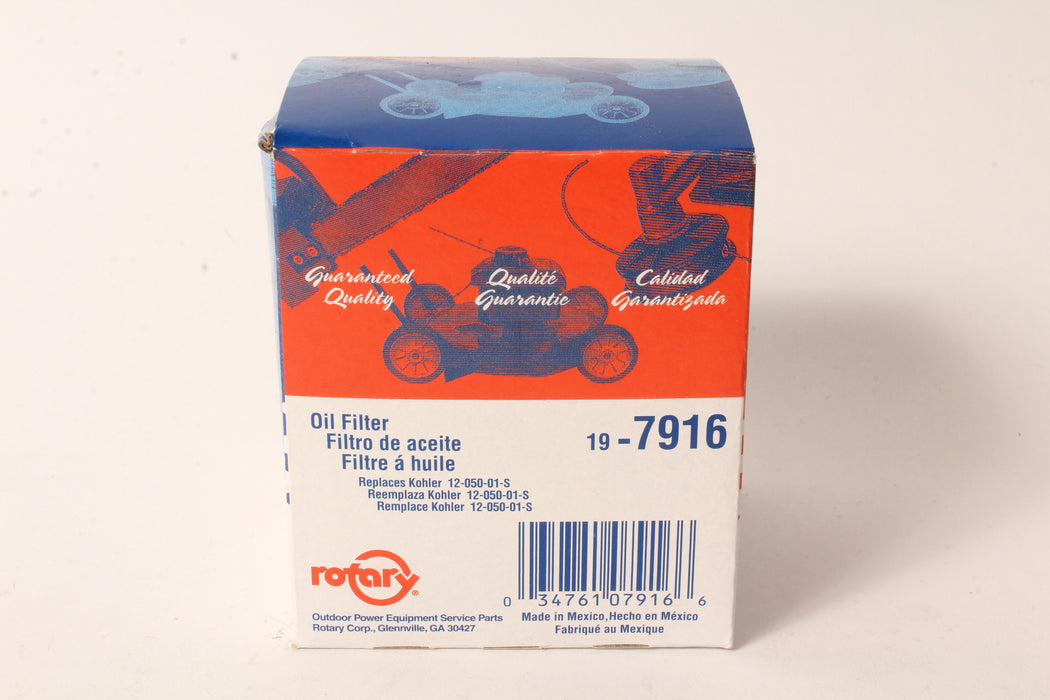Rotary 7916 Oil Filter Fits Kohler 12-050-01-S JD AM125424 GY20577 2720396 68140