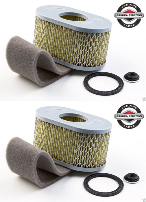 2 Pack Genuine Briggs & Stratton 797033 Air Filter & Pre Filter Combo OEM