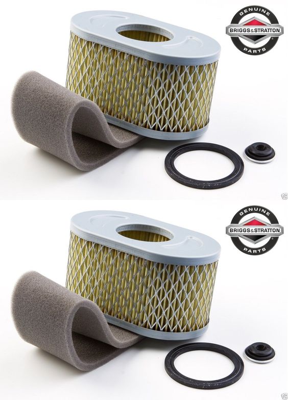 2 Pack Genuine Briggs & Stratton 797033 Air Filter & Pre Filter Combo OEM