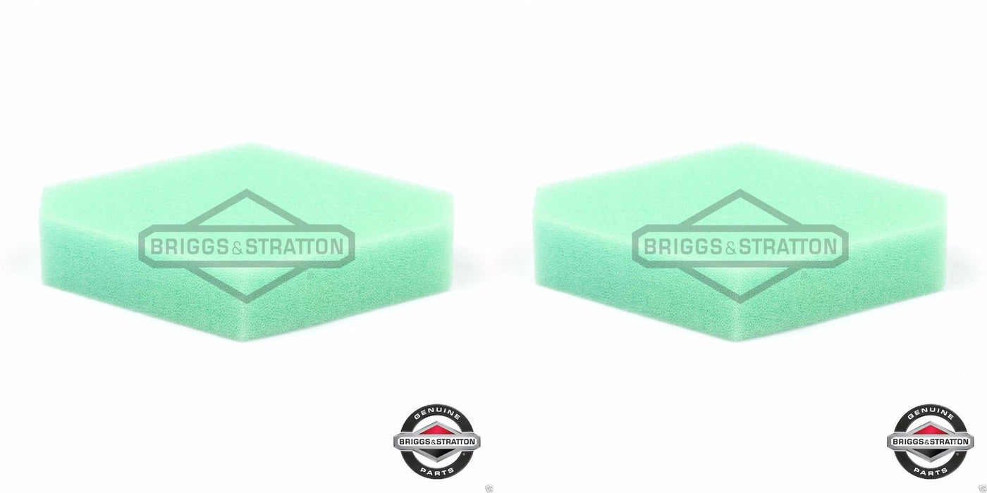 2 Pack Genuine Briggs & Stratton 797301 Foam Air Cleaner Filter OEM
