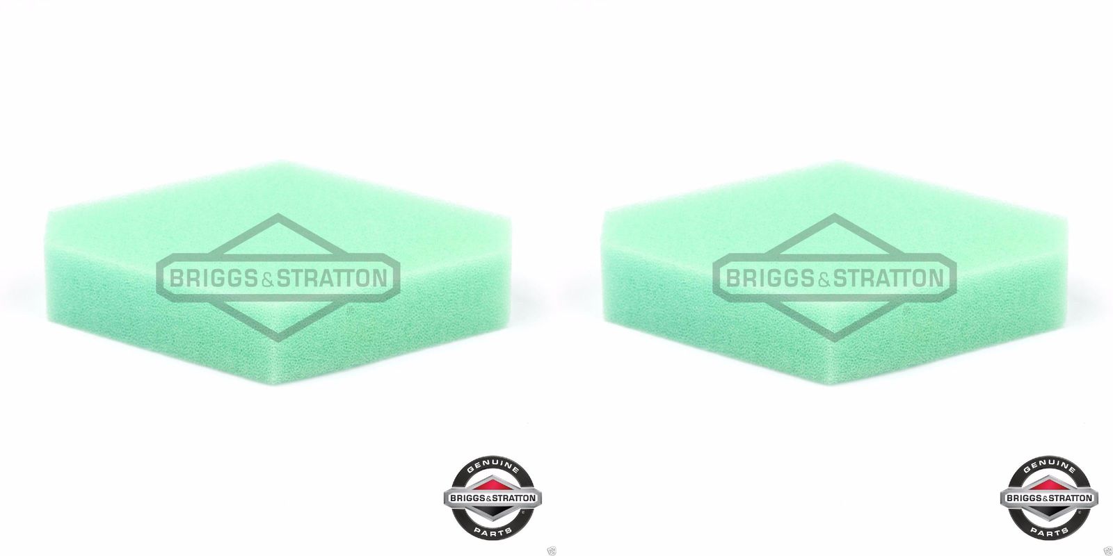 2 Pack Genuine Briggs & Stratton 797301 Foam Air Cleaner Filter OEM