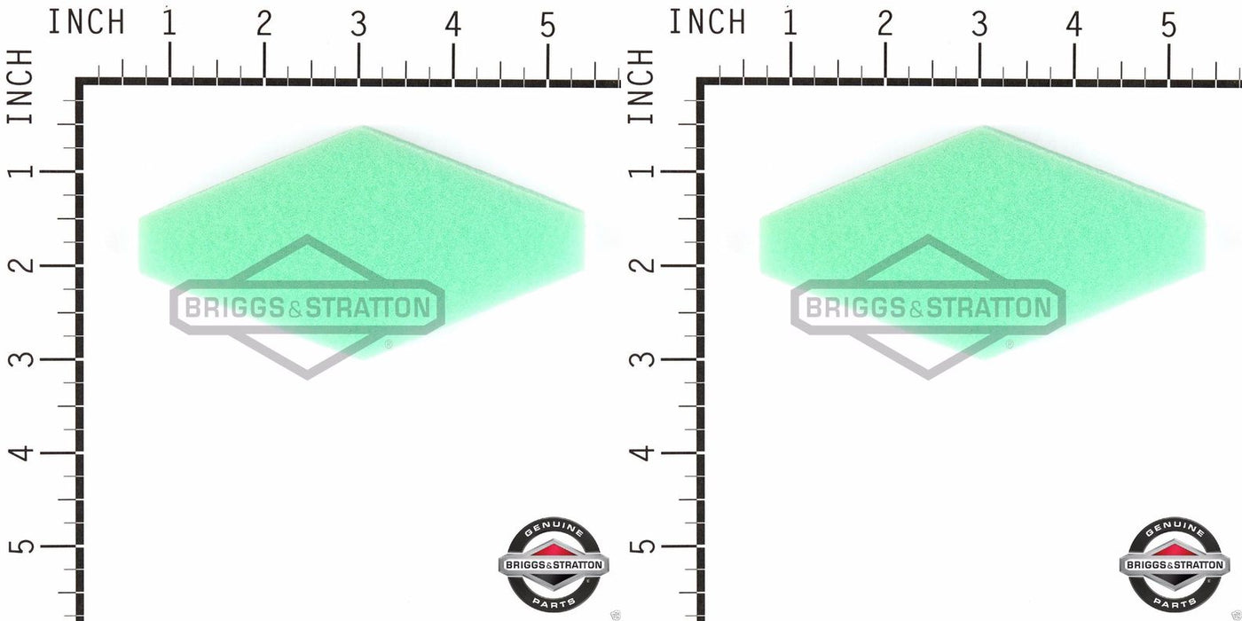 2 Pack Genuine Briggs & Stratton 797301 Foam Air Cleaner Filter OEM