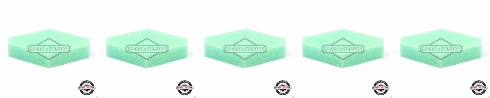 5 Pack Genuine Briggs & Stratton 797301 Foam Air Cleaner Filter OEM