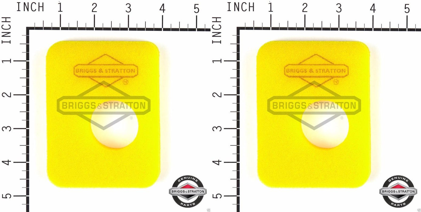 2 Pack Genuine Briggs & Stratton 799579 Foam Air FIlter Fits 0P602 0P702 OEM