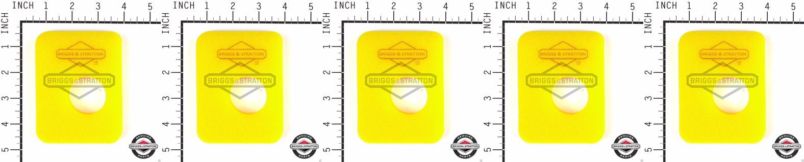 5 Pack Genuine Briggs & Stratton 799579 Foam Air FIlter Fits 0P602 0P702 OEM