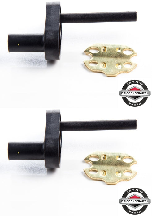 2 Pack Genuine Briggs & Stratton 801418 Choke Shaft Kit OEM