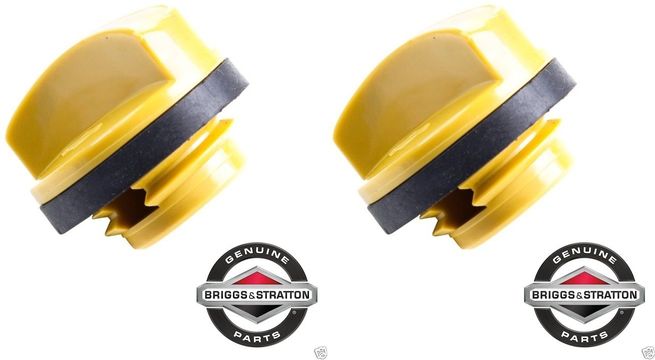 2 Pack Genuine Briggs & Stratton 809500 Oil Fill Cap Fits 271983 491832 691312