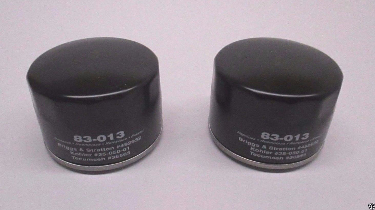 2 Oregon 83-013 Oil Filters For B&S 492932 Kawasaki 49065-7007 Tecumseh 36563