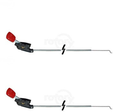 2 PK Throttle Control Cable For McLane 1013B Negative Action Single Lever