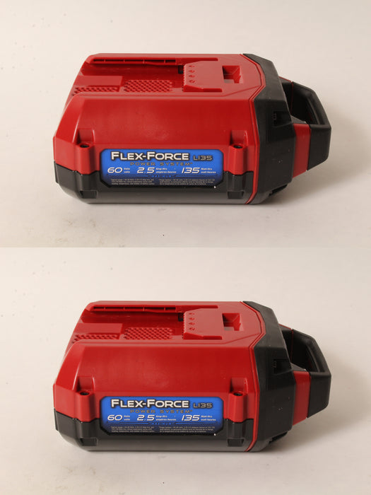 2 PK Genuine Toro 88625 60V Flex-Force Li-Ion Battery Pack 2.52Ah L135 135 WH