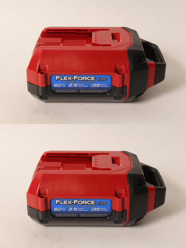 2 PK Genuine Toro 88625 60V Flex-Force Li-Ion Battery Pack 2.52Ah L135 135 WH