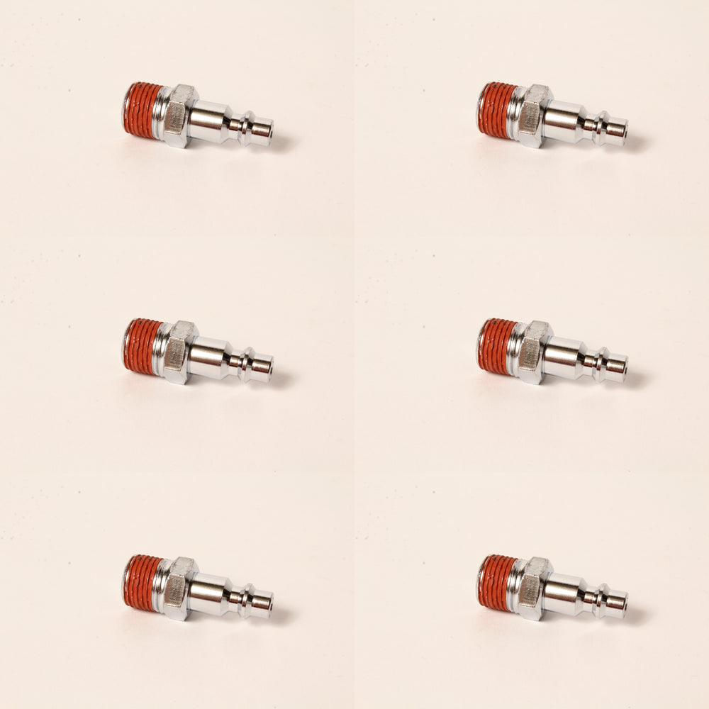 6 PK Porter Cable 887077 1/4" Male Quick Coupler RN175A FR350 COIL250 COIL350