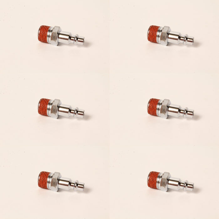 6 PK Porter Cable 887077 1/4" Male Quick Coupler RN175A FR350 COIL250 COIL350
