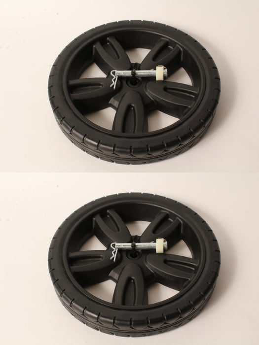 2 Pack Genuine Karcher 9.803-872.0 12" Wheel with Pin Kit Fits G3200X OEM