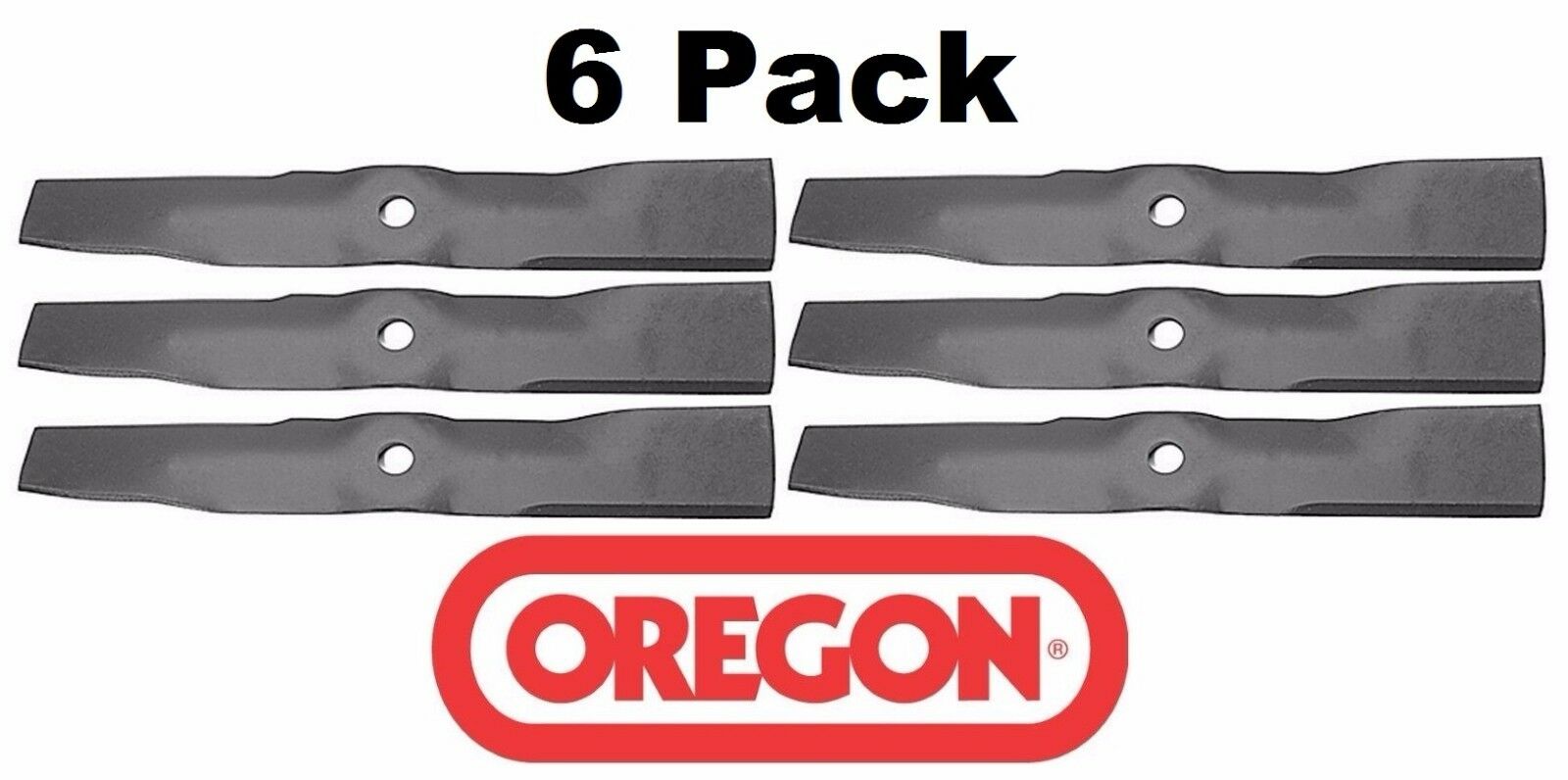 6 Pack Oregon 90-354 Mower Blade for John Deere M143520 M145516 54"