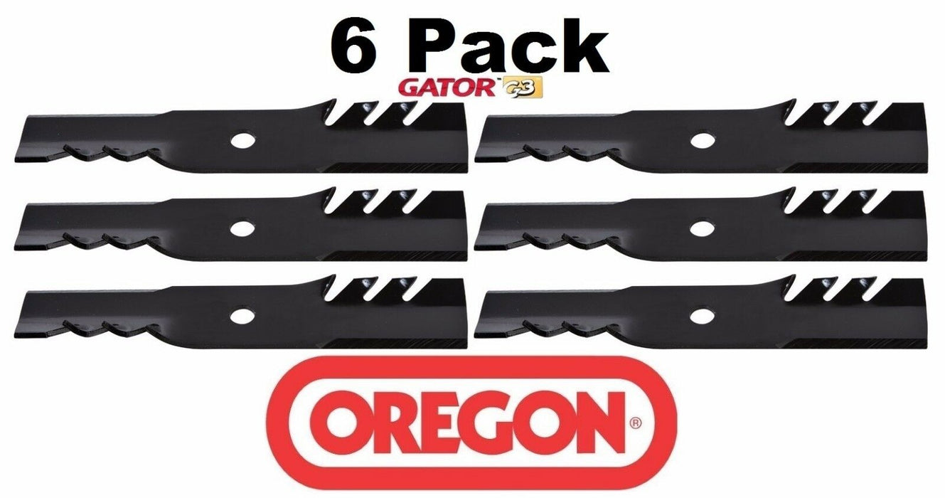 6 Pack Oregon 90-643 Gator Blade for Toro 106636 106077 42"