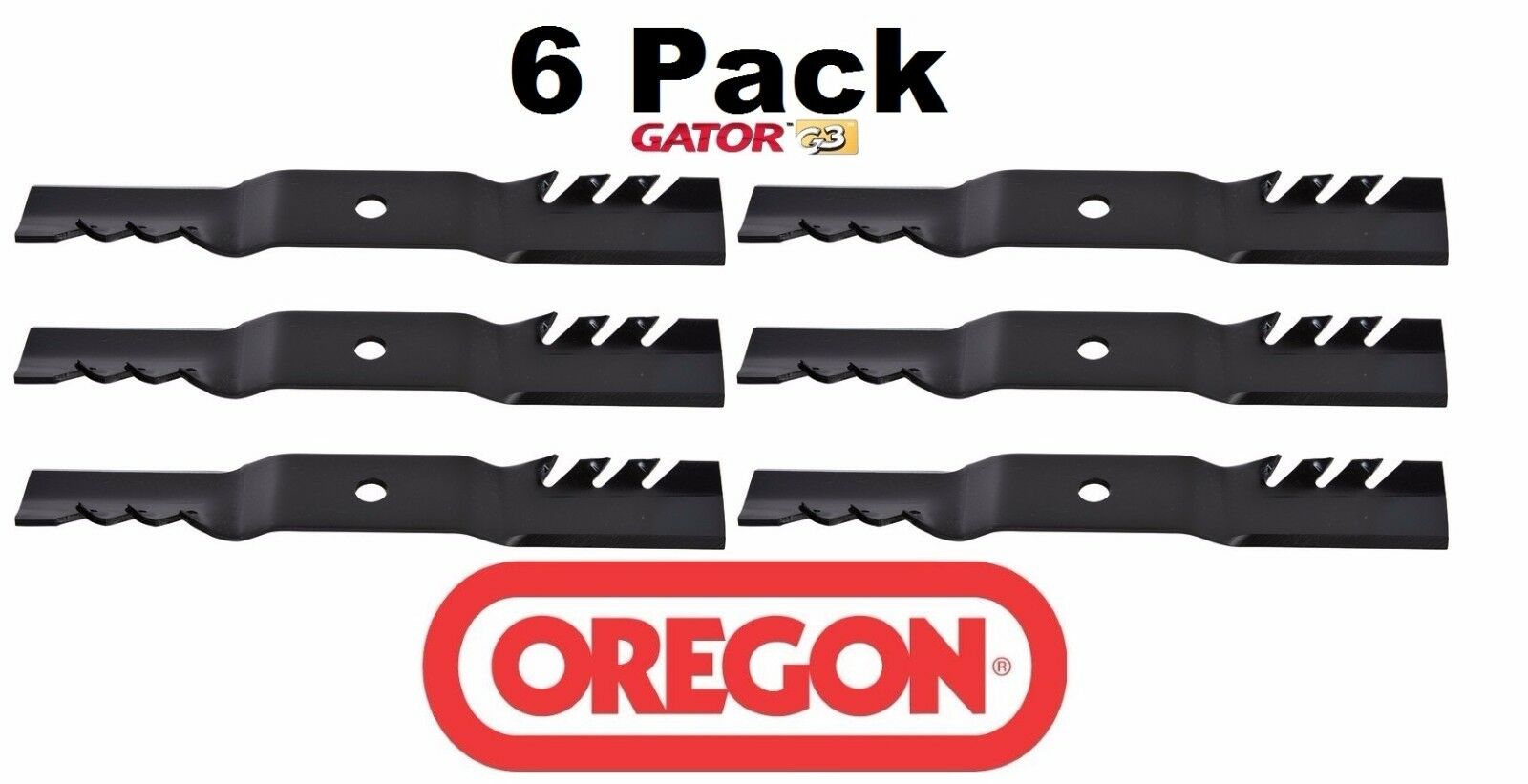 6 Pack Oregon 90-656 Gator Blade for Cub Cadet 759-3813 742-3003