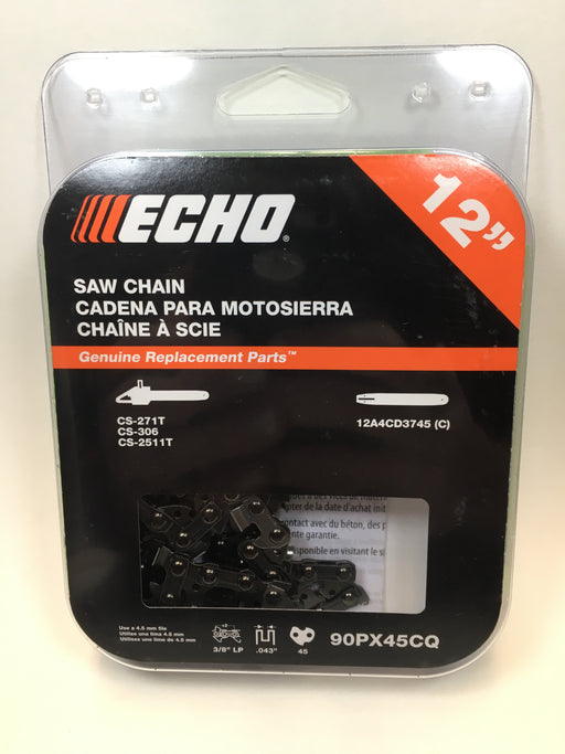 Genuine Echo 90PX45CQ 12" .043" 3/8" Low Pro Microlite Saw Chain Loop OEM