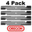 4 Pack Oregon 91-0390 Mower Blade Fits Bobcat 112111-02