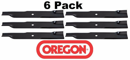 6 Pack Oregon 91-064 High Lift Mower Blade for John Deere AM104490 36" 52"