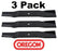 3 Pack Oregon 91-126 Mower Blade  Fits Dixon 60292