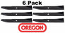 6 Pack Oregon 91-146 High Lift Mower Blade for Dixon 9444 50"