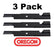 3 Pack Oregon 91-180 Mower Blade for Exmark 403060