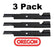 3 Pack Oregon 91-180 Mower Blade Fits Dixon 539106040