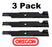 3 Pack Oregon 91-183 Mower Blade Fits Ariens 0027300 04919100 04920600