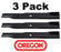 3 Pack Oregon 91-235 Mower Blade Great Dane D18037 GDU10231